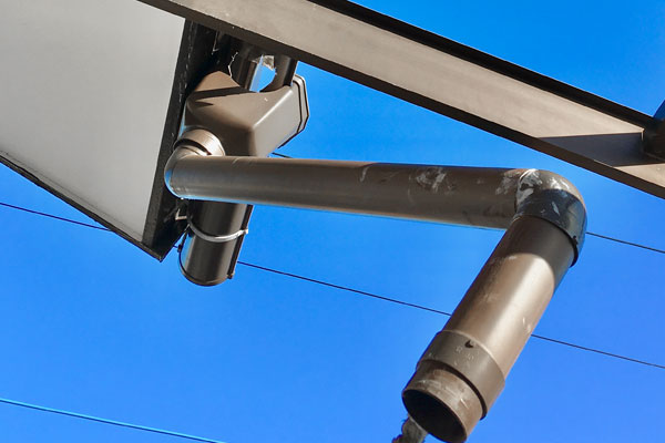 被害の箇所〜雨どい